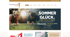 Desktop Screenshot of fitnesslounge-erlangen.de